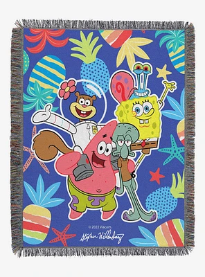 SpongeBob SquarePants Group Pic Tapestry Throw