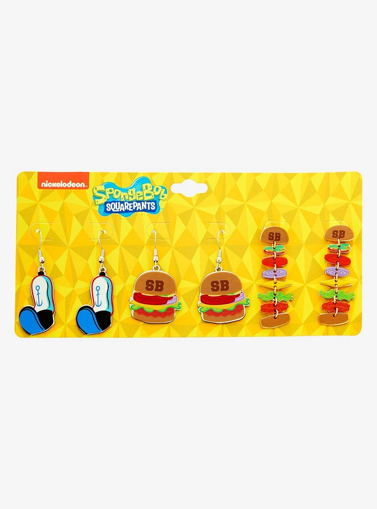 SpongeBob SquarePants Krabby Patty Earring Set — BoxLunch Exclusive