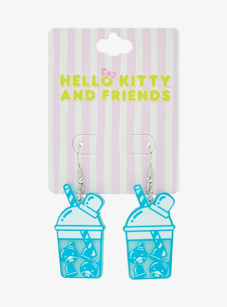 Sanrio Hello Kitty and Friends Tuxedo Sam Boba Cup Earrings - BoxLunch Exclusive