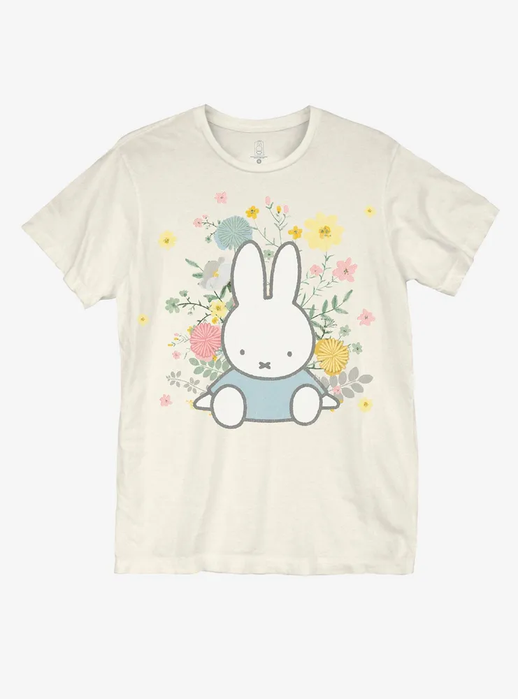 Miffy Floral Boyfriend Fit Girls T-Shirt