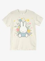 Miffy Floral Boyfriend Fit Girls T-Shirt