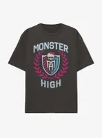 Monster High Glitter Crest Boyfriend Fit Girls T-Shirt