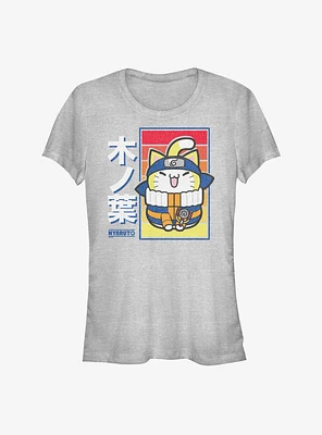 Naruto Nyaruto Cat Sunset Leaf Village Girls T-Shirt