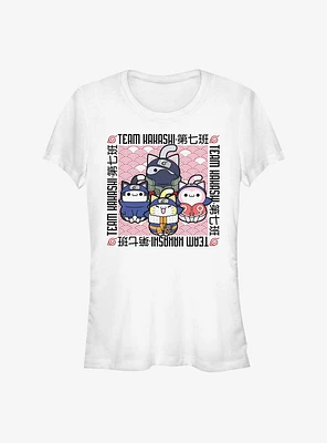 Naruto Nyaruto Team Kakashi Cats Girls T-Shirt