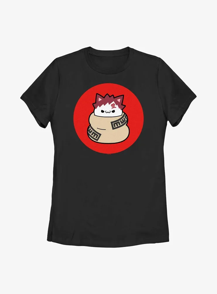 Naruto Cat Gaara Womens T-Shirt