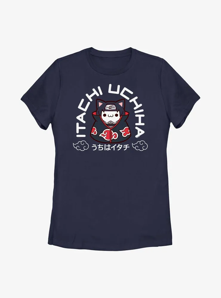 Naruto Ninja Cat Itachi Uchiha Womens T-Shirt