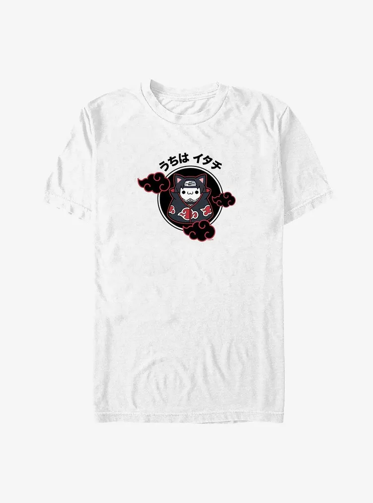 Naruto Itachi Cat Uchiha Badge T-Shirt