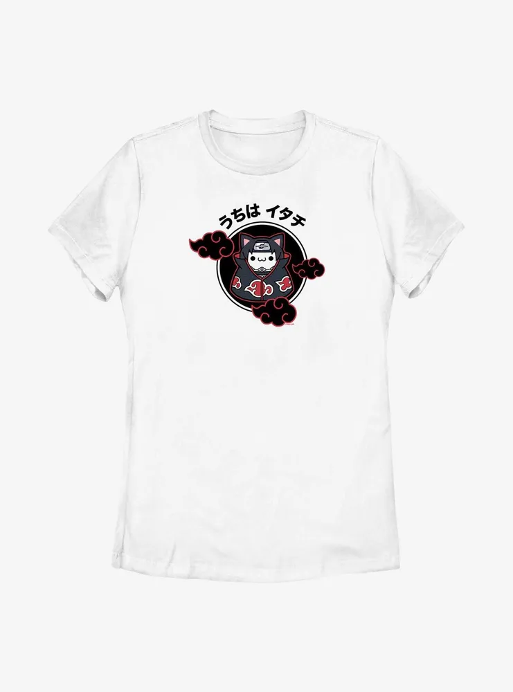 Naruto Itachi Cat Uchiha Badge Womens T-Shirt