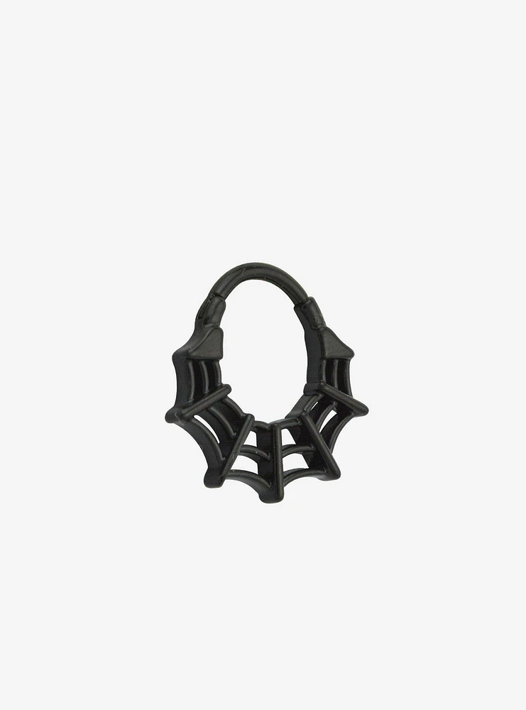 16G Steel Black Spiderweb Hinged Clicker