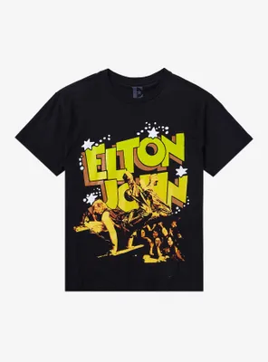 Elton John Cartoon Letters T-Shirt