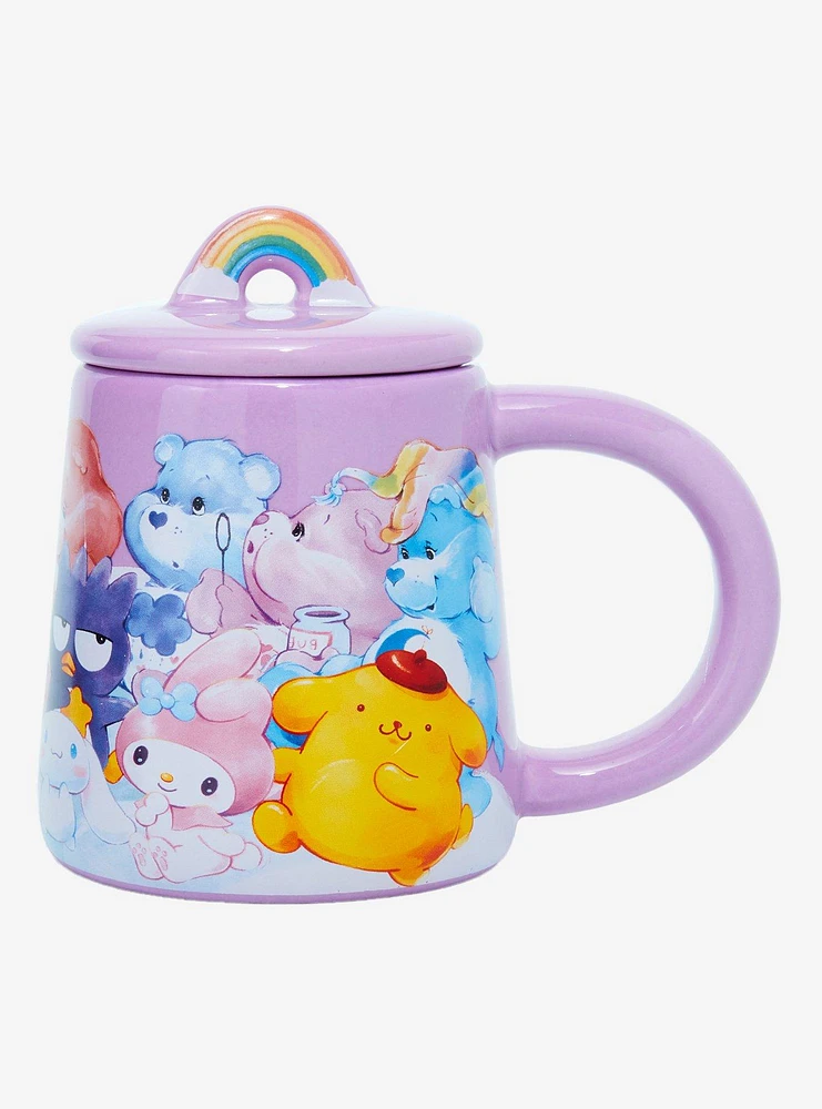 Hello Kitty And Friends X Care Bears Rainbow Mug With Lid