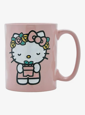 Hello Kitty Flower Textured Mug