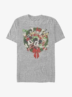 Disney Mickey Mouse & Friends Holiday Wreath T-Shirt