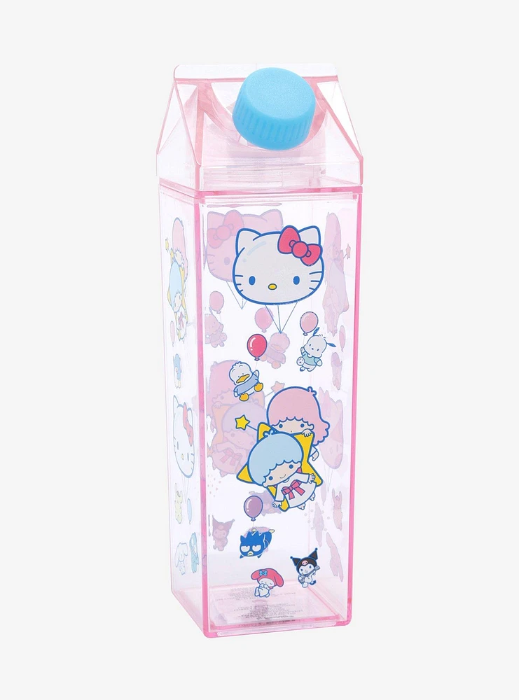 Hello Kitty And Friends Balloons Milk Carton Water Bottle