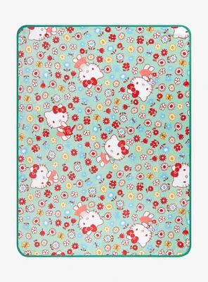 Hello Kitty Flower Throw Blanket