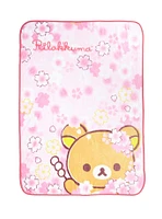 Rilakkuma Sakura Throw Blanket