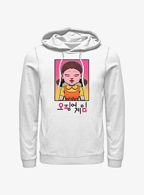 Squid Game Neon Young-Hee Doll Hoodie