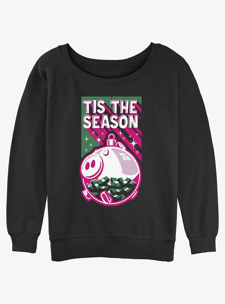 Squid Game Tis The Season Money Bank Girls Slouchy Sweatshirt