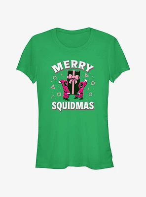 Squid Game Merry Squidmas Girls T-Shirt