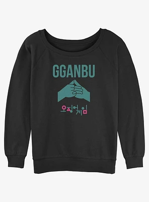 Squid Game Gganbu Buddies Girls Slouchy Sweatshirt