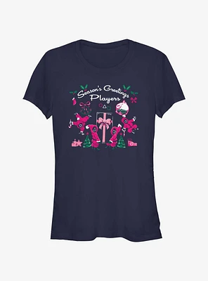 Squid Game Season's Greetings Players Girls T-Shirt