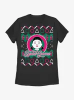 Squid Game Young-Hee Doll Ugly Christmas Womens T-Shirt