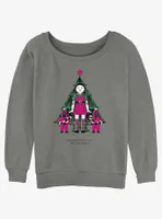 Squid Game Christmas Young-Hee Doll Knows Womens Slouchy Sweatshirt