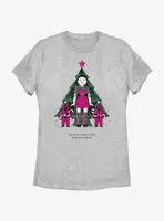 Squid Game Christmas Young-Hee Doll Knows Womens T-Shirt