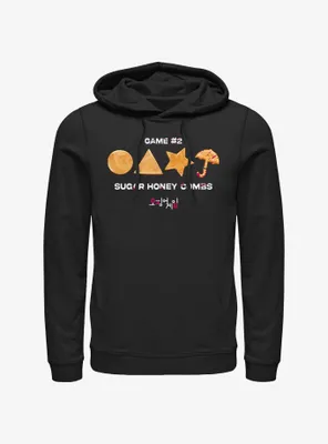 Squid Game Blood Spatter Honey Comb Hoodie