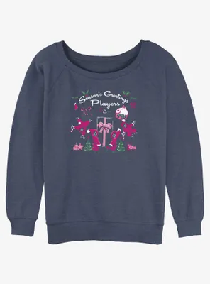 Squid Game Season's Greetings Players Womens Slouchy Sweatshirt