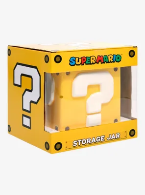 Super Mario Question Block Ceramic Storage Jar