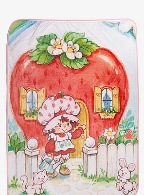 Strawberry Shortcake Berry House Fleece Throw - BoxLunch Exclusive