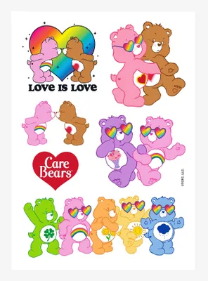 Care Bears Love Is Love Sticker Sheet