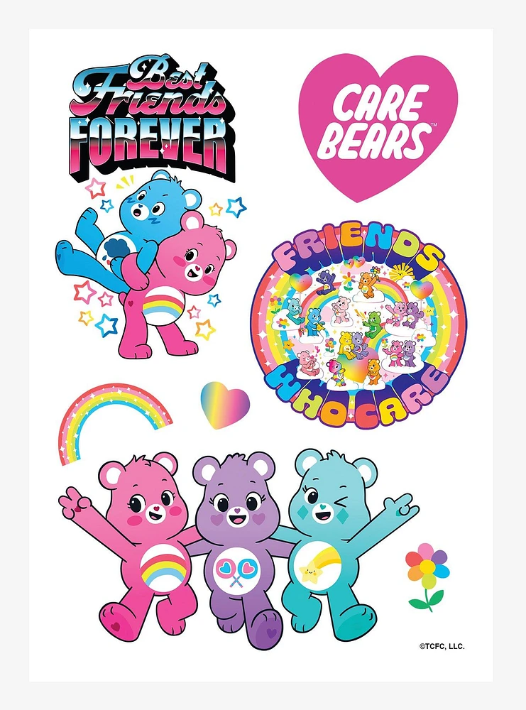 Care Bears Best Friends Forever Sticker Sheet