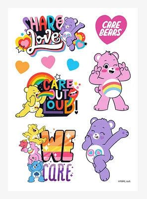 Care Bears We Care Sticker Sheet