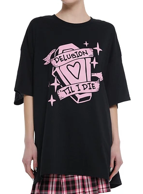 Delusion 'Til I Die Coffin Girls Oversized T-Shirt