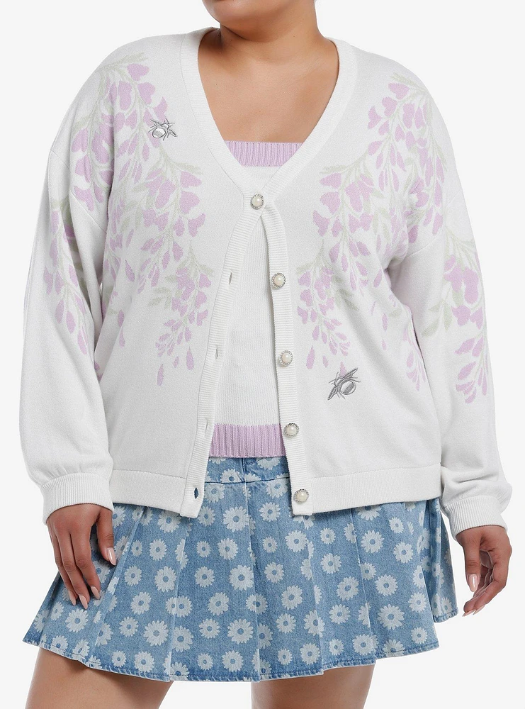 Her Universe Bridgerton Wisteria Girls Cardigan Plus