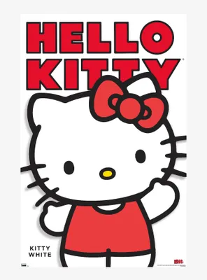Hello Kitty Kitty White Poster