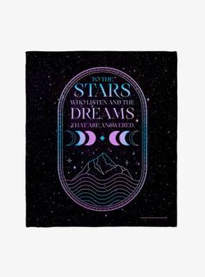 A Court Of Mist & Fury Stars And Dreams Throw Blanket