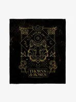 A Court Of Thorns & Roses Title Throw Blanket