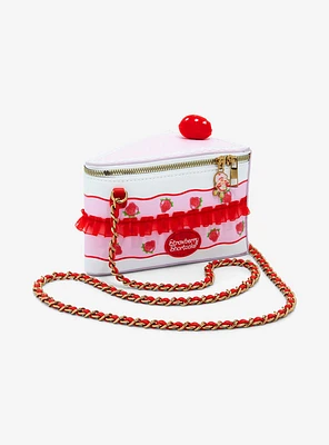 Strawberry Shortcake Cake Slice Figural Crossbody Bag