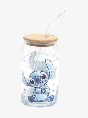 Disney Stitch Portrait Glass Travel Cup