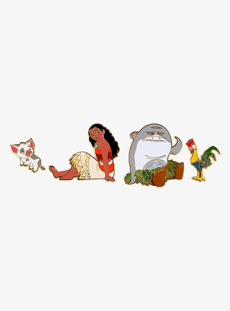 Loungefly Disney Moana Character Enamel Pin Set — BoxLunch Exclusive