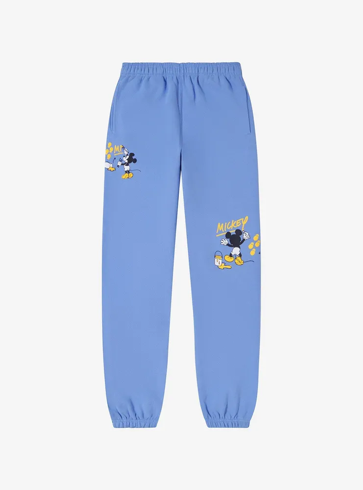 Disney Mickey Mouse Girls Fleeced Sweatpants Youth Loungewear Joggers XS NWT