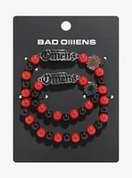 Bad Omens Logo Beaded Best Friend Bracelet Set