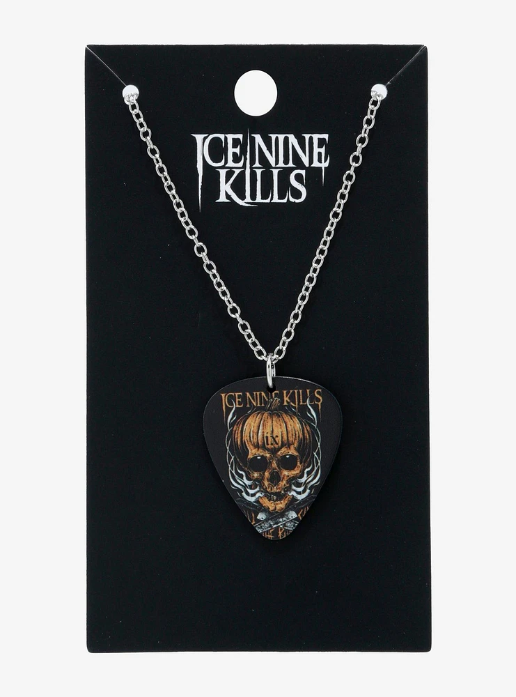 Ice Nine Kills Pumpkin Man Guitar Pick Necklace