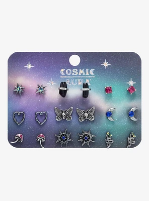 Cosmic Aura Witchy Celestial Creature Earring Set