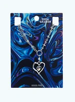 Social Collision® Star Drippy Heart Chain Necklace
