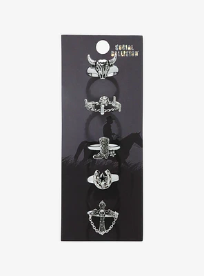 Social Collision® Gothic Western Ring Set