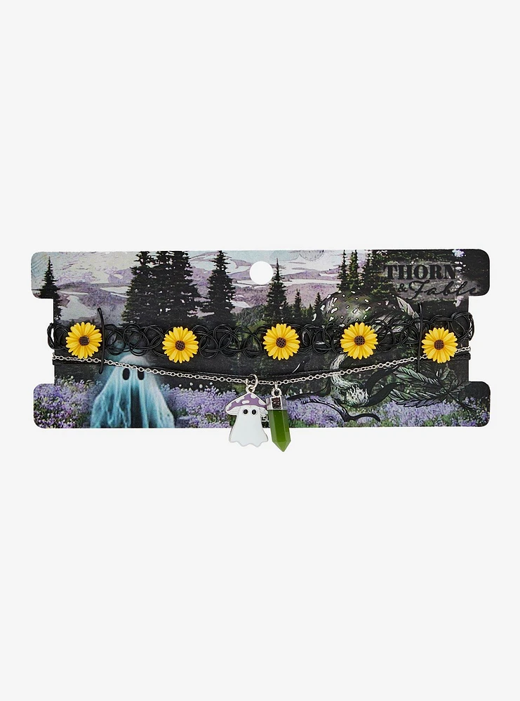 Thorn & Fable® Mushroom Ghost Daisy Choker Set